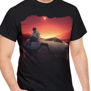 Tesla Cybertruck Electric Mars Space Men Son Dad Boyfriend T Shirt Tee S M L XL